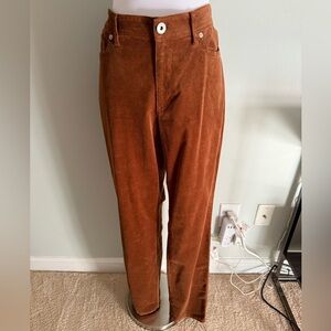 J.Jill Women’s 5 Pocket Corduroy Pants in Nutmeg 12T Like New